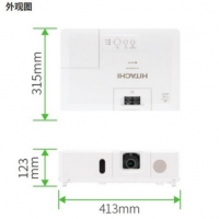 日立（HIACHI）投影仪办公投影机工程 超高清4500流明HCP-N4500WU 