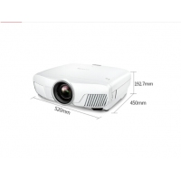 爱普生（EPSON）投影仪家用3D高清1080p家庭影院投影机 CH-TW8300(高对比度 1080P) 标配+经科100英寸高清窄边画框幕