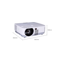 NEC商务工程办公投影机投影仪（1080P高清分辨率5000流明 HDMI 1.7倍变焦 镜头位移） NP-P502H+（5000流明高清1080P）