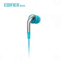 漫步者 H220P入耳式MP3耳机立体声音乐线控手机通讯耳机 湖蓝色