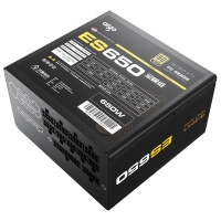 爱国者（aigo）电竞ES650全模组电脑电源 额定650W (80Plus金牌认证/双8PIN供电/LLC谐振/大单路12V）