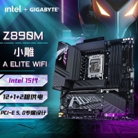 技嘉（GIGABYTE）小雕Z890M AORUS ELITE WIFI7 DDR5主板 支持CPU Ultra U7-265K