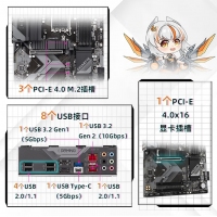 技嘉（GIGABYTE）魔鹰X B760 GAMING X 主板DDR5支持CPU13700K/13600KF