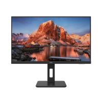 AOC 27寸 U27P10 4K高清 IPS广视角 低蓝光不闪屏 家用办公设计 升降旋转 电脑显示器